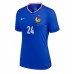 Camiseta Francia Ibrahima Konate #24 Primera Equipación para mujer Eurocopa 2024 manga corta